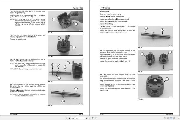 Massey Ferguson Baler 1835 1837 1839 Service Manual 4283490M1 2