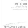Massey Ferguson Baler 1836 1838 1840 1840CE Operator Manual 700741544D 1