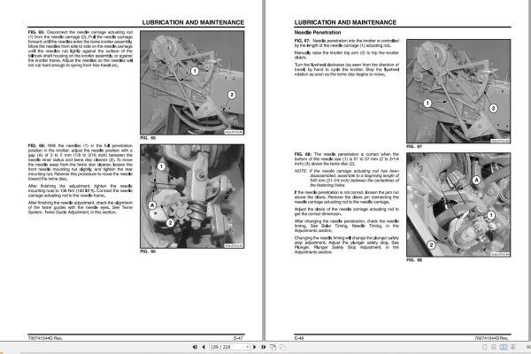 Massey Ferguson Baler 1836 1838 1840 1840CE Operator Manual 700741544D 2