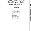 Massey Ferguson Baler 1836 1838 1840 Repair Time Schedule 4283566M1 1