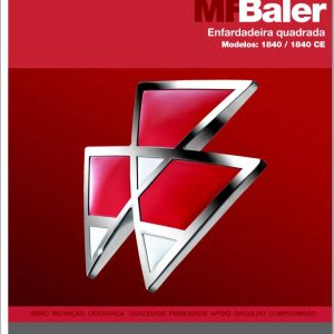 Massey Ferguson Baler 1840 1840CE Operator Manual 79036387A PT 1