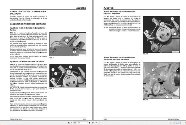 Massey Ferguson Baler 1840 1840CE Operator Manual 79036387A PT 2
