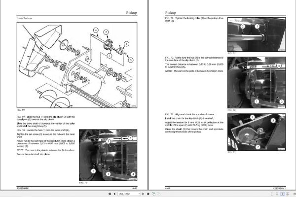 Massey Ferguson Baler 1842 Service Manual 4283594M1 2