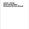 Massey Ferguson Baler 1843S 1843N Workshop Service Manual 4283392M91 1