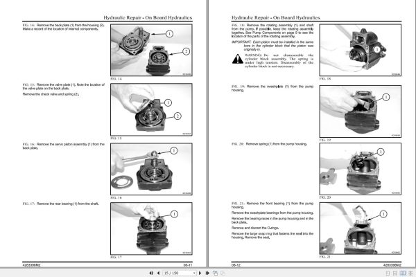 Massey Ferguson Baler 2846 to 2856A Service Manual 4283398M2 2