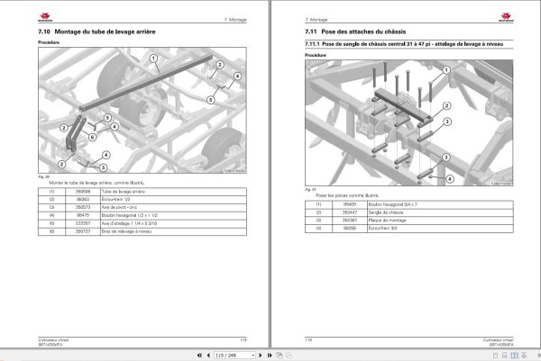 Massey Ferguson Chisel Cultivator 2510 2530 Operator Manual 9971435MFA FR 2