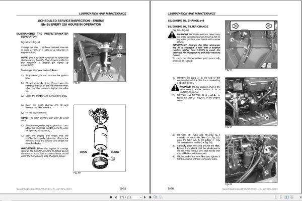 Massey Ferguson Combine 7260Beta to 7270AL 4 Beta Operator Manual LA327176019A 2