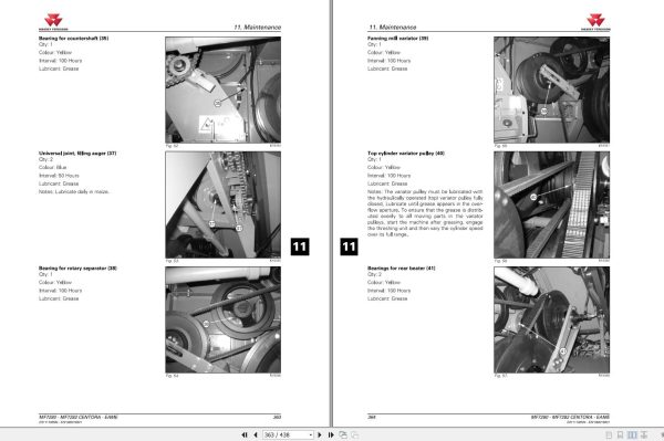 Massey Ferguson Combine 7280 7282 CENTORA Operator Manual 2