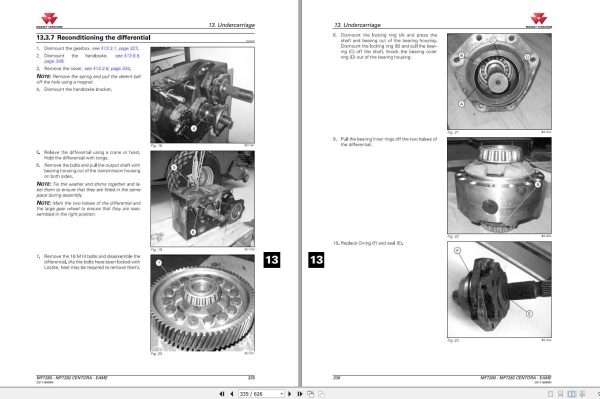 Massey Ferguson Combine 7280 7282 CENTORA Service Manual 2