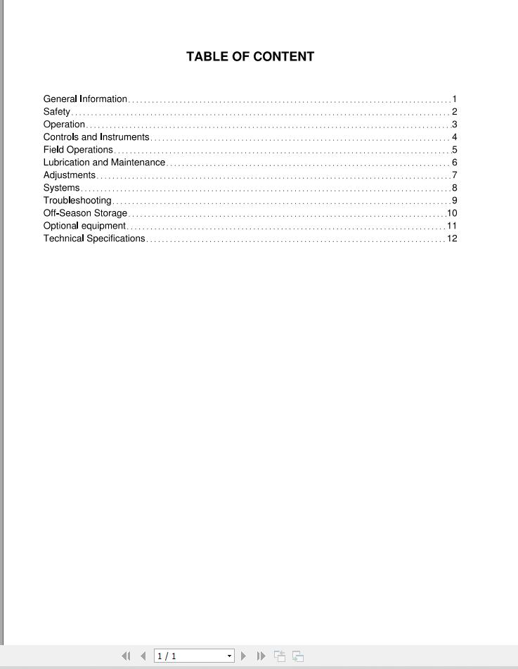 Massey Ferguson Combine 7345S 7347S Operator Manual LA327306014 1