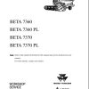 Massey Ferguson Combine 7360 to 7370PL BETA Workshop Service Manual LA327301010M 1