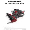 Massey Ferguson Combine 7360 to 7370PL Workshop Service Manual LA327301011M 1