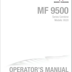 Massey Ferguson Combine 9520 Operator Manual 1