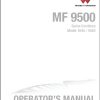 Massey Ferguson Combine 9545 9565 Operator Manual 71482545D 1
