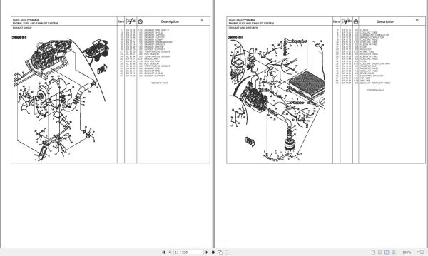 Massey Ferguson Combine 9545 9565 Repair Time Schedule 4283571M3 2