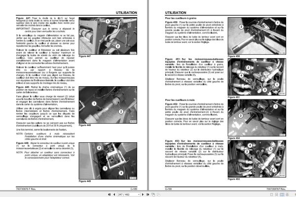 Massey Ferguson Combine 9695CE 9795CE Operator Manual 700735875F FR 2