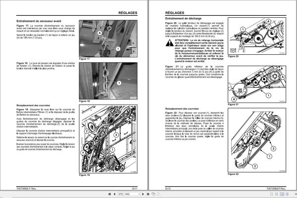 Massey Ferguson Combine 9895CE Operator Manual 700735892F FR 2