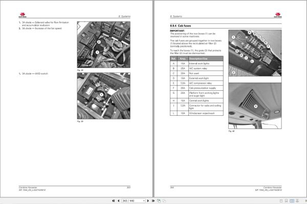 Massey Ferguson Combine Harvester 7344 Operator Manual 2