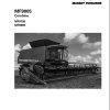 Massey Ferguson Combine MF9795 MF9895 Operator Manual ACW1493500 1