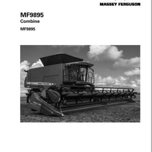 Massey Ferguson Combine MF9895 Operators Manual 6308788M1 1