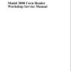 Massey Ferguson Corn Header 3000 Workshop Service Manual 79023082A 1