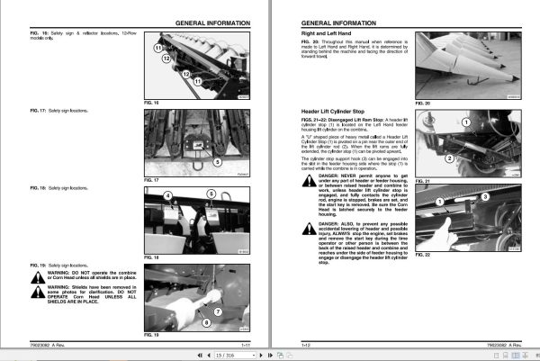 Massey Ferguson Corn Header 3000 Workshop Service Manual 79023082A 2