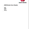 Massey Ferguson Corn Header 3206 3206C 3212F 3212FC Service Manual 79037204A 1