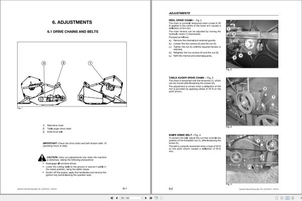 Massey Ferguson Cutting Table FF 480 540 600 700 760 Operator Manual 2