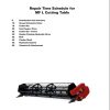 Massey Ferguson Cutting Table L Repair Time Schedule LA327397010 1
