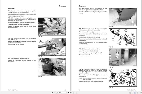Massey Ferguson Disc Mower 1300 Series Workshop Service Manual 700724502 2