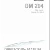 Massey Ferguson Disc Mower DM204FK DM204FKS Operator Manual FEL1287840101 1