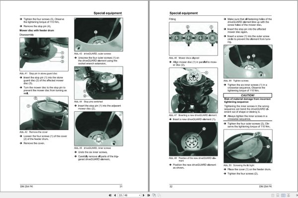 Massey Ferguson Disc Mower DM254FK Operator Manual FEL1719650101 2