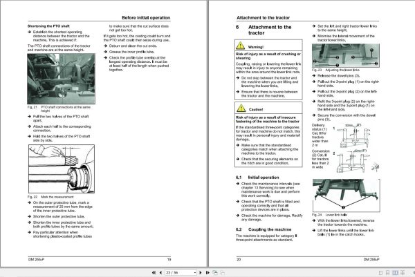 Massey Ferguson Disc Mower DM255P Operator Manual FEL13906201 2