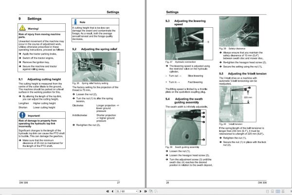 Massey Ferguson Disc Mower DM306 Operator Manual FEL1392340101 2