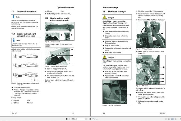 Massey Ferguson Disc Mower DM357 Operator Manual FEL1392330101 2