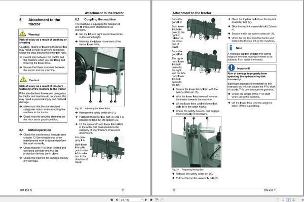 Massey Ferguson Disc Mower DM459TL Operator Manual FEL1392720101 2