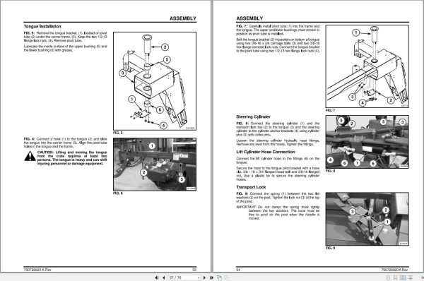 Massey Ferguson Diss Mower Conditioner 1359 Operator Manual 700726920A 2