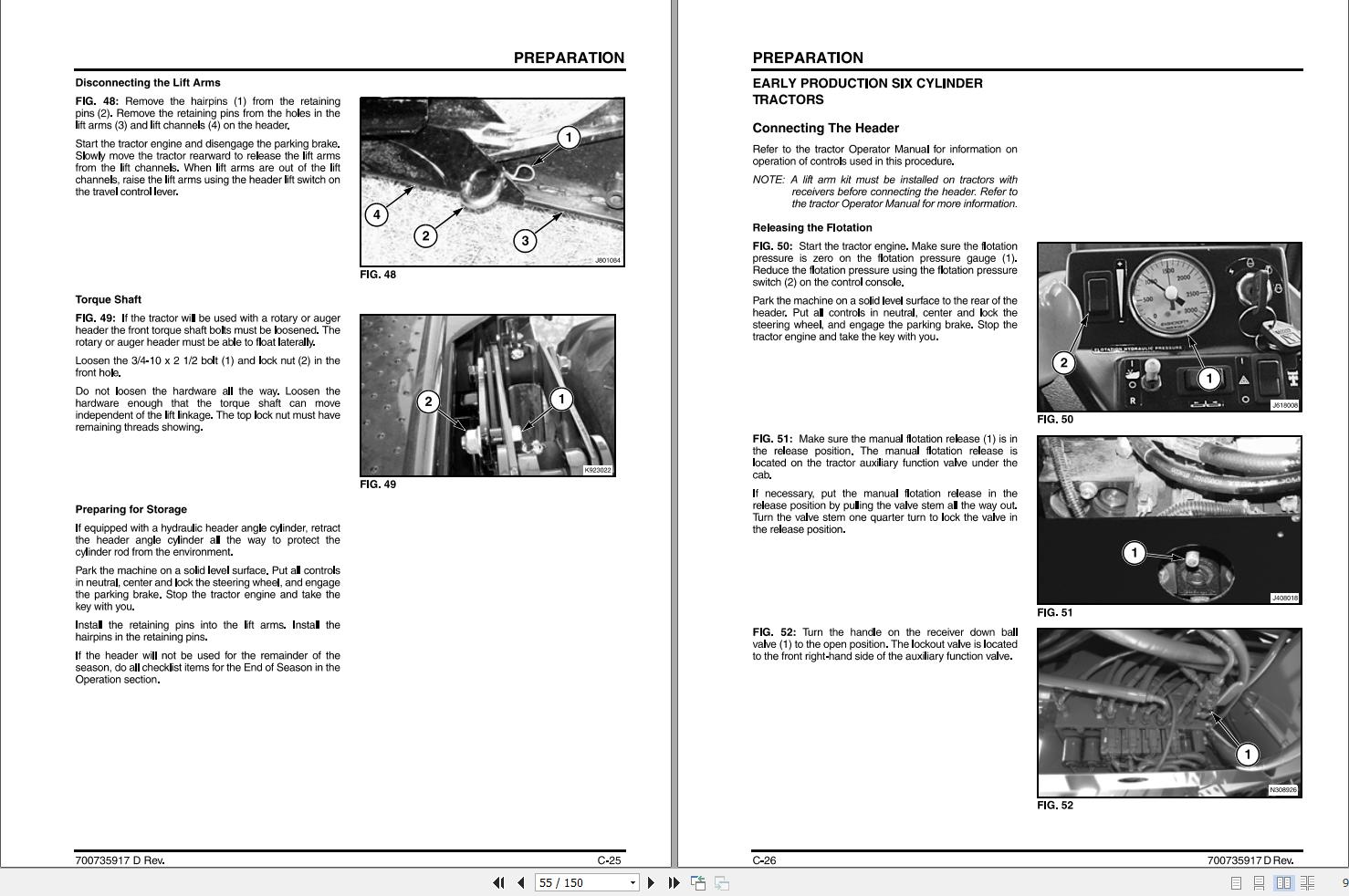Massey Ferguson Draper Header 5200 Operator Manual 700735917D 2