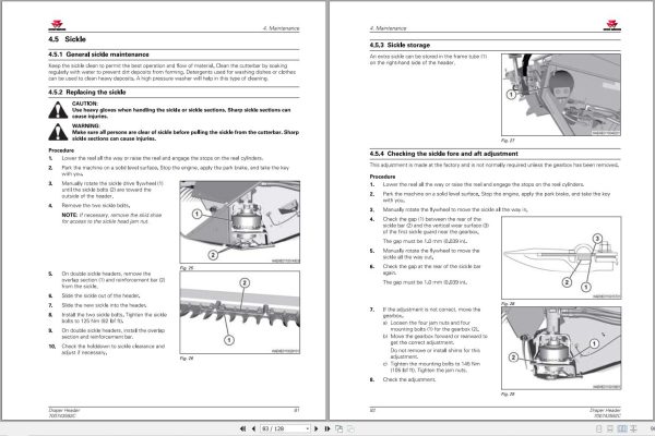 Massey Ferguson Draper Header 5300 Operator Manual 700743592C 2