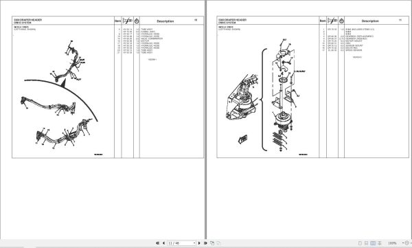 Massey Ferguson Draper Header 5300 Repair Time Schedule 4283563M1 2