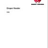 Massey Ferguson Draper Header 5300 Workshop Service Manual 4283551M2 1