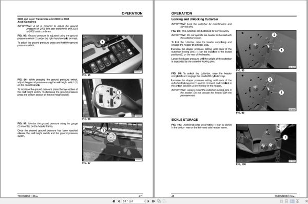 Massey Ferguson Draper Header 9250 Operator Manual 700738430G 2