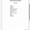 Massey Ferguson Draper Header 9255 Repair Time Schedule 4283601M1 1