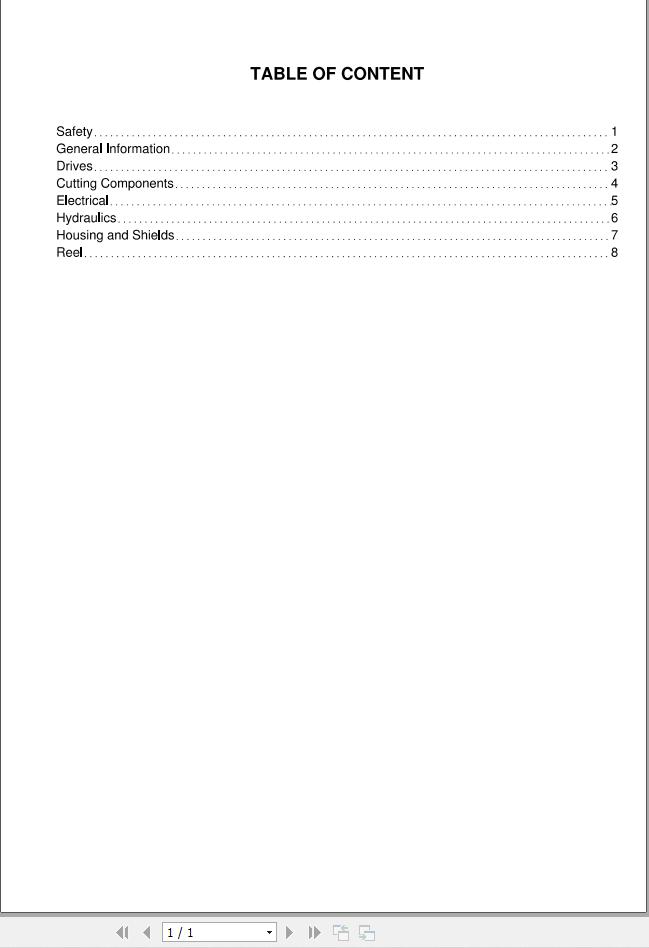 Massey Ferguson Draper Header 9255 Service Manual 4283574M3 1