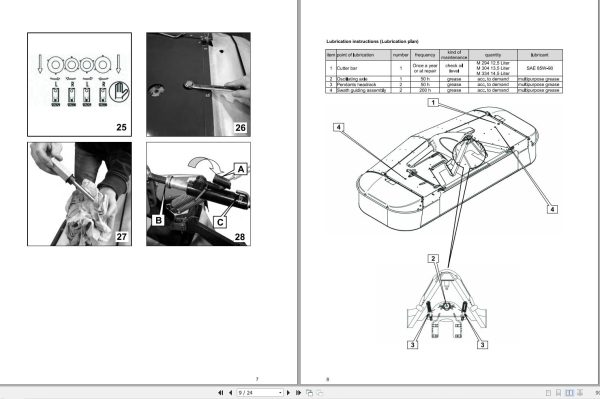 Massey Ferguson Drum Mower M294FP to M334FP V Operator Manual FEL14172601 2