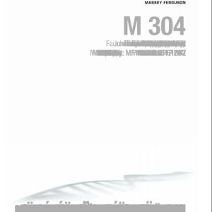 Massey Ferguson Drum Mower M304FP M304FZ Operator Manual FEL12791601 1
