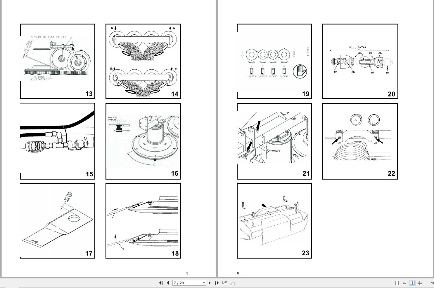 Massey Ferguson Drum Mower M304FP M304FZ Operator Manual FEL12791601 2