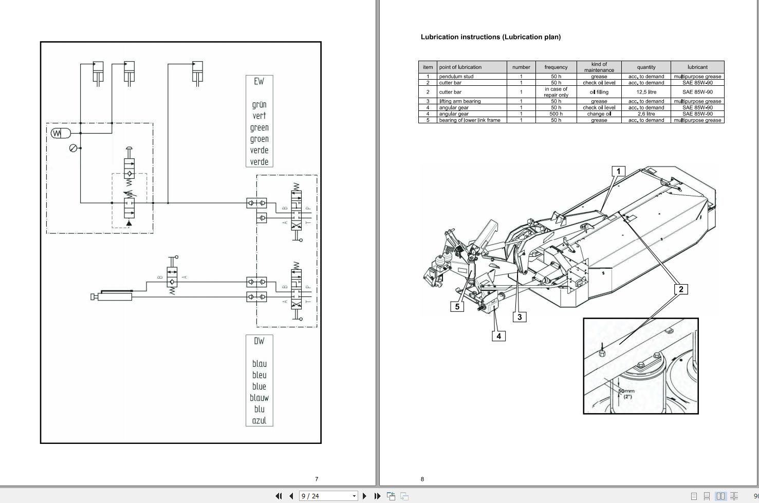 Massey Ferguson Drum Mower M304TL Operator Manual FEL1283840101 2