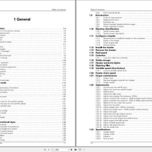 Massey Ferguson DynaFLex Draper Header 9300 Service Manual 4283632M1 1