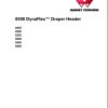 Massey Ferguson DynaFLex Draper Header 9325 to 9350 Operator Manual ACW424483A 1